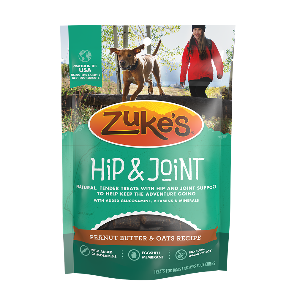 Hip Joint Peanut Butter Oats Dog Treats Zuke's