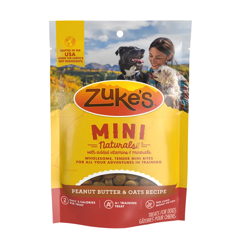 Zuke’s Mini Naturals Peanut Butter &amp; Oats Recipe Dog Treats
