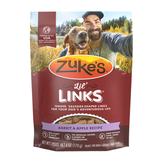 Lil Links Rabbit Apple Sausage Dog Treats Zuke s