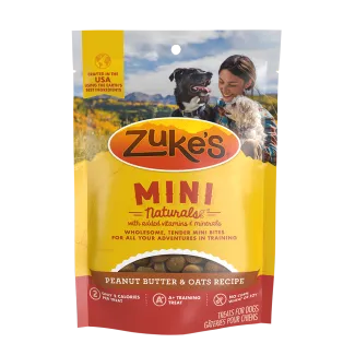 Zuke’s Mini Naturals Peanut Butter &amp; Oats Recipe Dog Treats