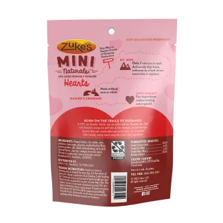 Zuke&#039;s Mini Naturals Hearts Peanut Butter &amp; Oats Recipe Dog Treat