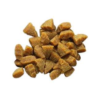 Image of Zuke’s Mini Naturals Turkey &amp; Cranberry chewy treats in the shape of trees 