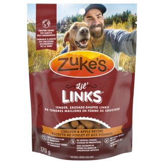 Zuke&#039;s Lil&#039; Links Chicken &amp; Apple Recipe, Dog Treats - Gâteries pour le dressage pour chiens Zuke&#039;s Lil&#039; Links Recette de poulet et pommes