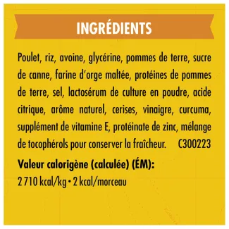 Gâteries d&#039;entraînement Zuke&#039;s Mini Naturals Recette de poulet - ingredients