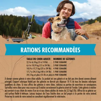 Gâteries pour chiens Zuke&#039;s Recette de gâteries savoureuses au bœuf nourri à l’herbe - rations recommandees