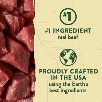 Zuke&#039;s Beef &amp; Bison Adventure Sticks contain real beef as the number 1 ingredient and are proudly crafted in the USA.