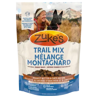 Zukes Trail Mix Peanut Butter and Oats Recipe package front - Canada